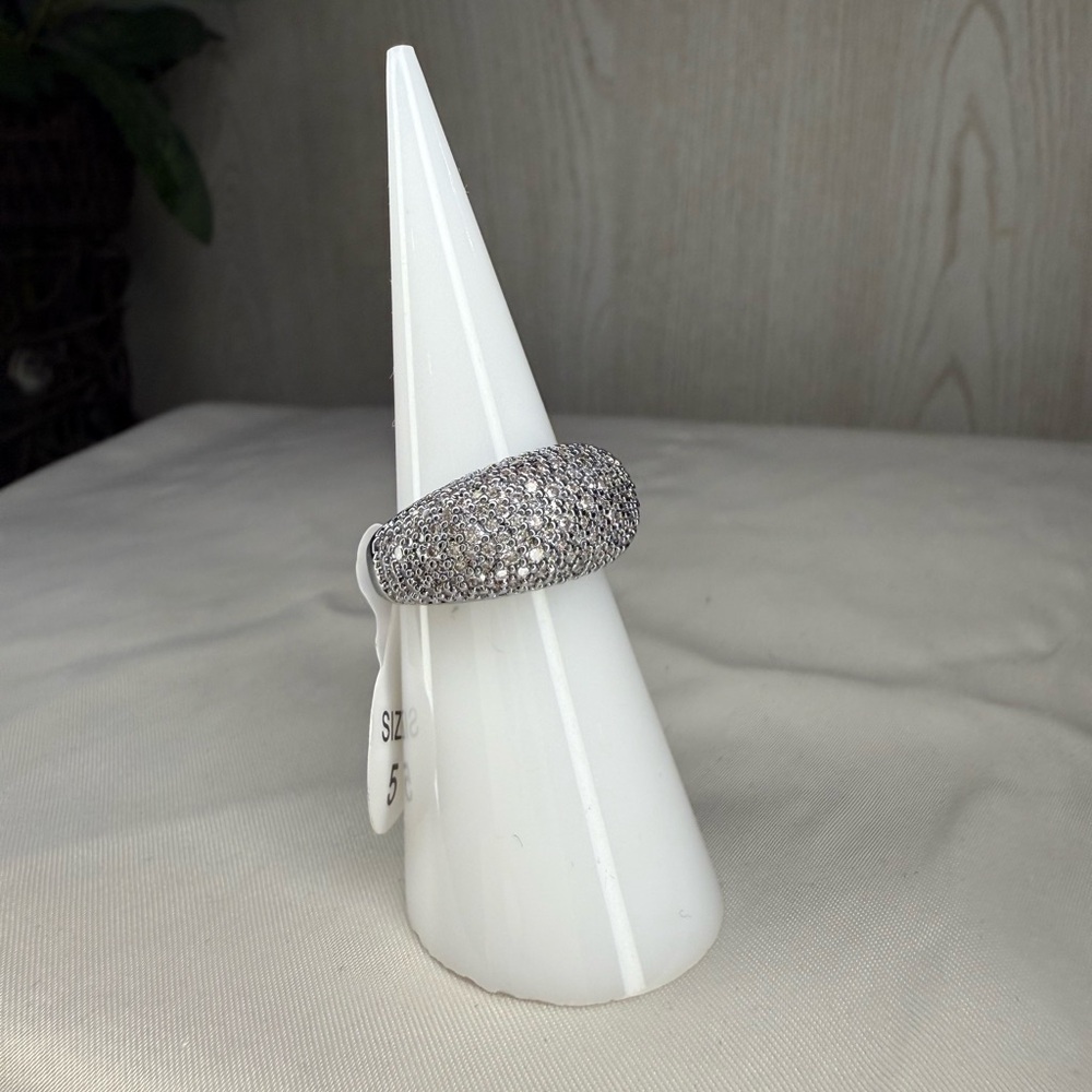 🚫SOLD🚫Bomb Party “All I Hear About” Ring – Hematite Plating, Diamo - Picture 3 of 6